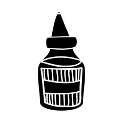sauce bottle icon image vector illustration design 