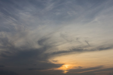 soft white clouds against blue sky background.