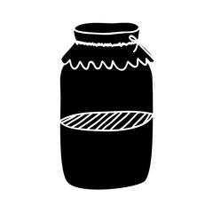 filled jar icon image vector illustration design 