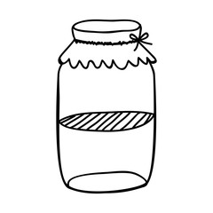 filled jar icon image vector illustration design 