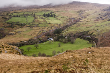Naklejka premium Landscapes of Ireland, West Cork in Winter