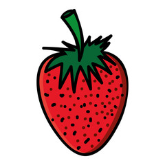strawberry fruit icon image vector illustration design 