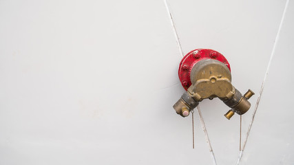 fire hydrant for Fire truck on wall.