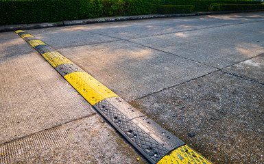 Fototapeta premium road bumps for reduce speed.