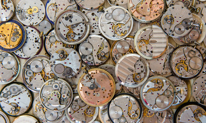 Fototapeta premium mechanizmy zegarków