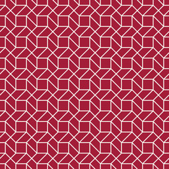 Abstract geometric hipster fashion pillow red pattern