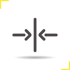 Door close arrows icon