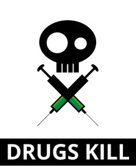 drugs kill sign
