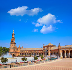 Obraz premium Seville Sevilla Plaza Espana Andalusia Spain