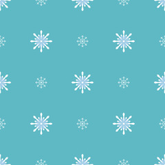 Fototapeta na wymiar Christmas snowflakes seamless background. 