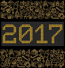 Vector button numbers 2017