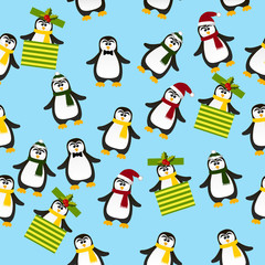 cute Christmas penguin
