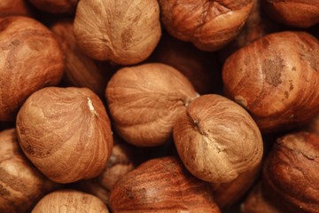 peeled hazelnuts, hazelnut background, natural nuts, vegetarian food, hazelnuts without shell