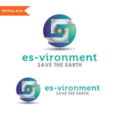 3D Sphere Logo Letter S