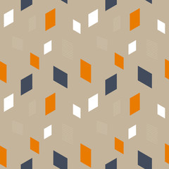 Geometric pattern  with rhombuses and stripes.