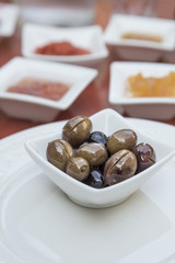 Mediterranean breakfast on table