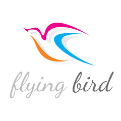 Flying Bird Vector Logo