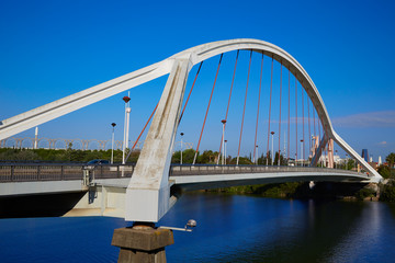 Seville Puente de la Barqueta bridge Sevilla