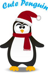 cute Christmas penguin