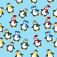 cute Christmas penguin