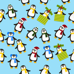 cute Christmas penguin