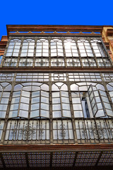 Obraz premium Triana barrio of Seville facades Andalusia Spain