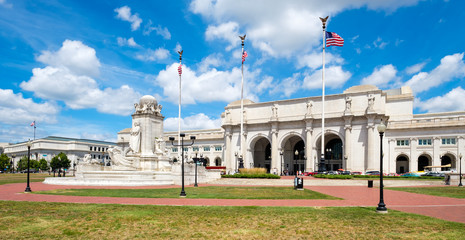 Union Station and the Colombus Fountain in Washington D.C. - 127431531