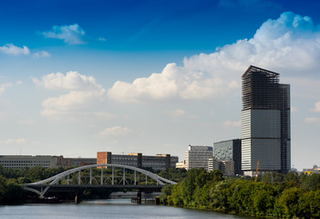 Obraz premium Moscow arc bridge background