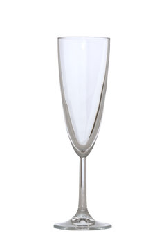 empty glass wineglass goblet on a white background