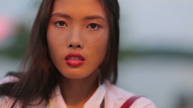 Portrait of a Pretty Asian Woman
