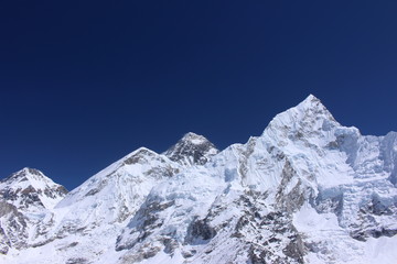 Fototapeta na wymiar Everest, Lhotse and Nuptse