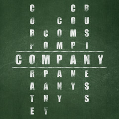Finance concept: Company in Crossword Puzzle