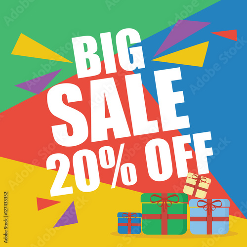 "big sale 20 percent off" Stock image and royaltyfree vector files on