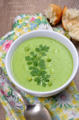 Pea soup puree