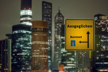 Schild 125 - Ausgeglichen