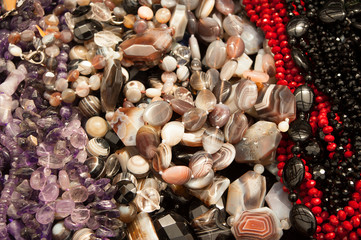 Сolored мarious stones, minerals, gems.