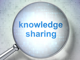 Learning concept: Knowledge Sharing with optical glass