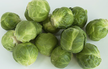 Pile of brussel sprouts