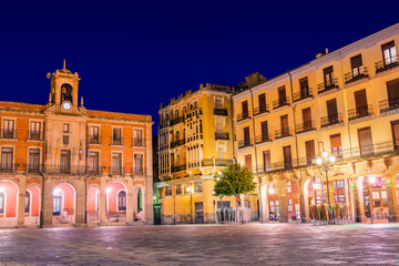 Fototapeta na wymiar Zamora Plaza Mayor sunset in Spain