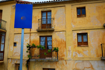 Fototapeta na wymiar Zamora way of saint james sign in Spain