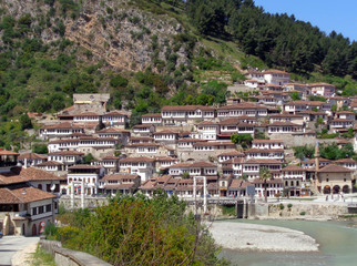 Obraz premium Breathtaking view of Berat, The City of Thousand Windows, Albania