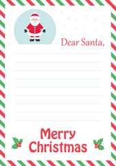 letter to santa with santa claus