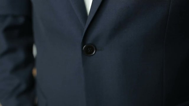 Groom buttons jacket