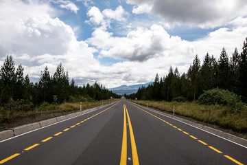 Streetview of Volcano Cotopaxi National Park in Ecuador South America