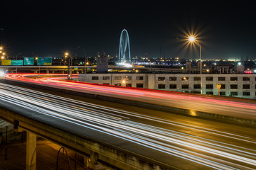 Margaret Hunt Hill Bridge at Night