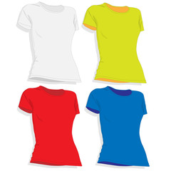 Female T-shirt isolated