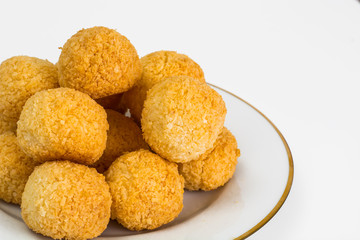 Delicate crumbly coconut biscuits
