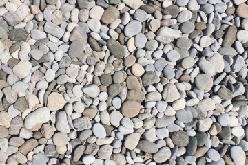 Pebble stone background. Gravel wallpaper