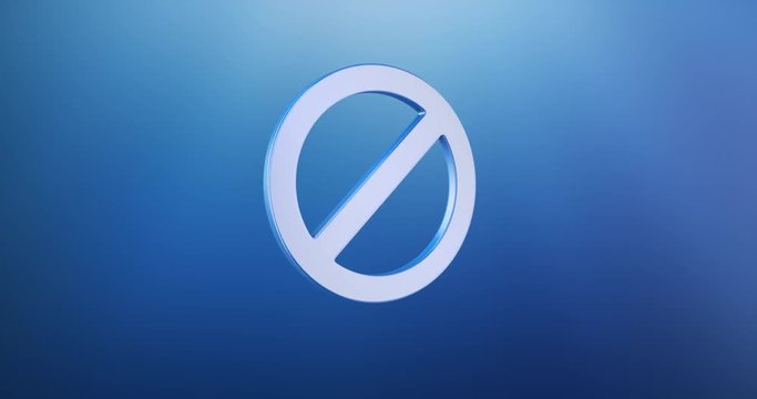 Animated Anti Blue 3d Icon Loop Modules for edit with alpha matte 
