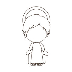 young jesus holy family icon image vector illustration design 